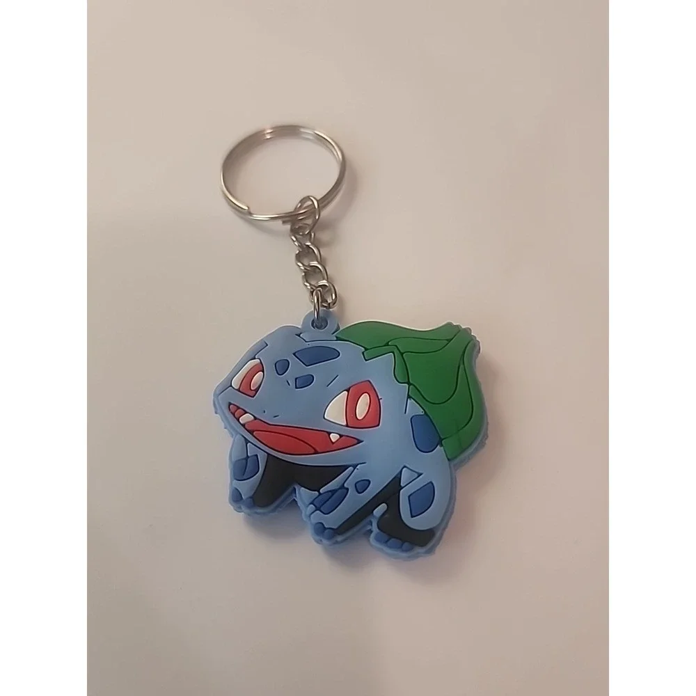 Small Bulbasaur Pokémon‎ 2 Sided Rubber Keychain